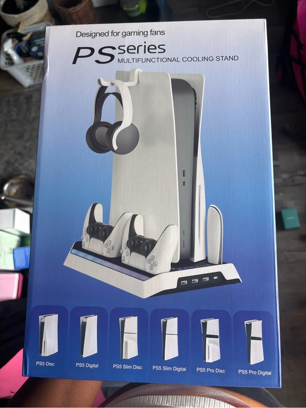 Multifunctional PS5 Series Cooling Stand - White